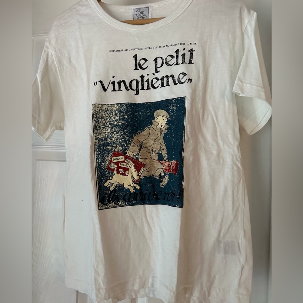 Womens Tin-Tin t-shirt.  Large